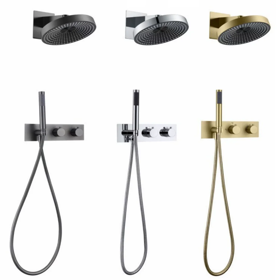 Multifunction Brushed Gold Bathroom Shower Faucet Concealed Grey Rainfall Shower Faucet Ceiling Black Bath Shower Mixer
Multifunction Brushed Gold Bathroom Shower Faucet Concealed Grey Rainfall Shower Faucet Ceiling Black Bath Shower Mixer