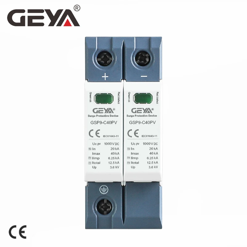 GEYA GSP9 2P SPD DC 600 в 1000 в 20 ка ~ 40 кА Защита от перенапряжения для дома защитное устройство от низкого напряжения
GEYA GSP9 2P SPD DC 600 в 1000 в 20 ка ~ 40 кА Защита от перенапряжения для дома защитное устройство от низкого напряжения