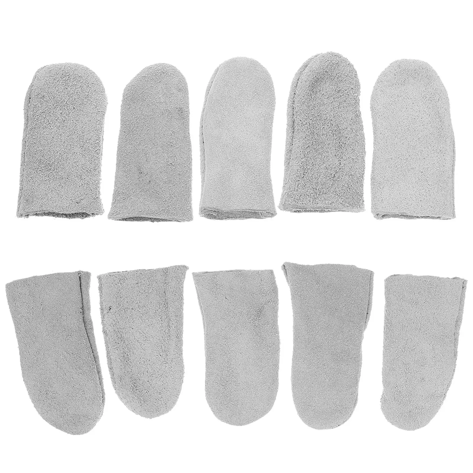 10 Pcs Finger Guards Cowhide Anti Wear Heat Insulation Cut Protection Comfortable Fit Finger Covers Crocheting Welding Supplies
10 Pcs Finger Guards Cowhide Anti Wear Heat Insulation Cut Protection Comfortable Fit Finger Covers Crocheting Welding Supplies