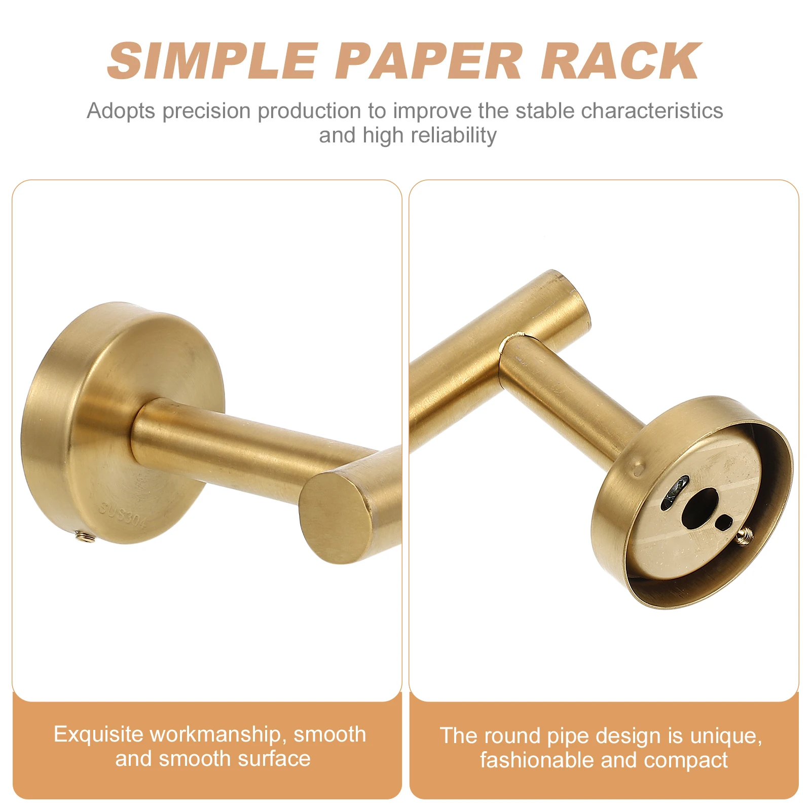 Stainless Steel Tissue Holder Bathroom Paper Rack Kitchen Towel Stand Roll Holder All Black Wall Mounted Practical
Stainless Steel Tissue Holder Bathroom Paper Rack Kitchen Towel Stand Roll Holder All Black Wall Mounted Practical