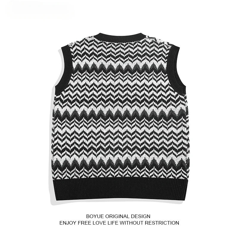 2023 Sweater Vest Men Thicken V-neck Sleeveless Knitted Sweaters Vests Striped Retro Simple Chic Loose Casual All-match A01
2023 Sweater Vest Men Thicken V-neck Sleeveless Knitted Sweaters Vests Striped Retro Simple Chic Loose Casual All-match A01