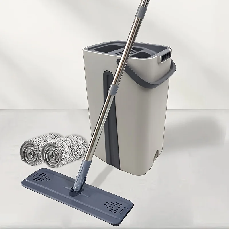 Mop And Bucket with Wringer Set, Hands Free Flat Floor Mop And Bucket, 2 Washable Microfiber Pads Included, Wet And Dry Use,
Mop And Bucket with Wringer Set, Hands Free Flat Floor Mop And Bucket, 2 Washable Microfiber Pads Included, Wet And Dry Use,