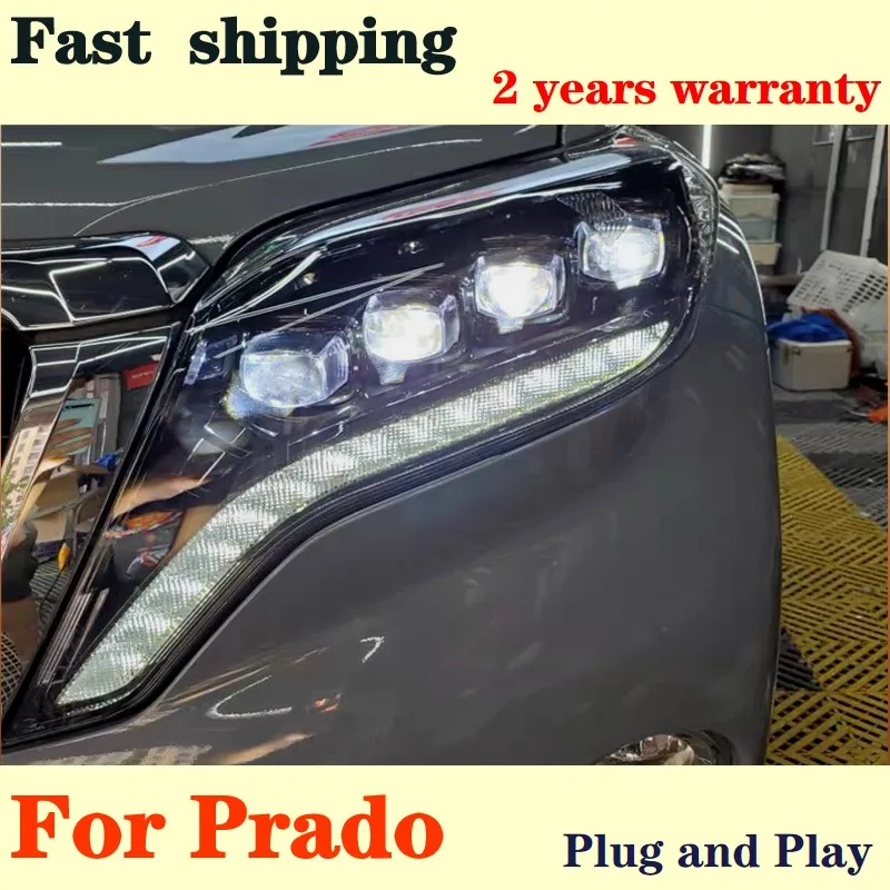 Head Lamp for Toyota Prado LED Headlight 2014-2017 Headlights Prado DRL Turn Signal High Beam Angel Eye Projector Lens
Head Lamp for Toyota Prado LED Headlight 2014-2017 Headlights Prado DRL Turn Signal High Beam Angel Eye Projector Lens