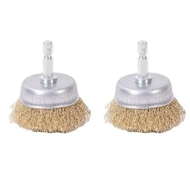 2Pcs 50mm Hex Shank Wire Brush Bowl Shape Polishing Head Electric Drill Angle Grinder Rotary Grinding Rust Remover Brush
2Pcs 50mm Hex Shank Wire Brush Bowl Shape Polishing Head Electric Drill Angle Grinder Rotary Grinding Rust Remover Brush