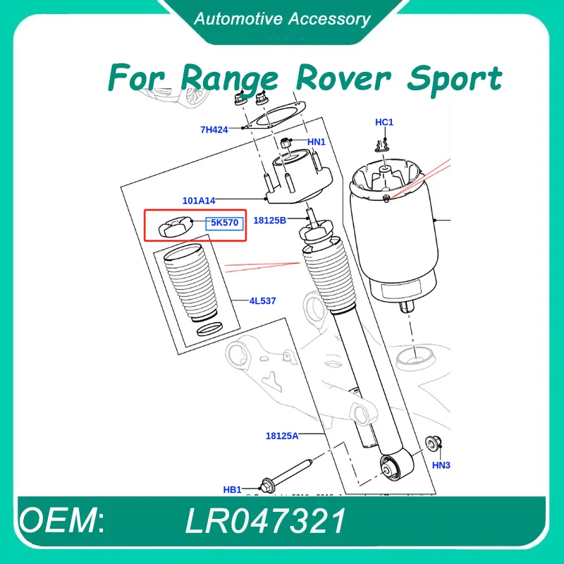LR047321 2Pcs Rear Shock Absorber Buffer Rubber for Range Rover Sport 2014-2022 (L494) Bumper Block
LR047321 2Pcs Rear Shock Absorber Buffer Rubber for Range Rover Sport 2014-2022 (L494) Bumper Block