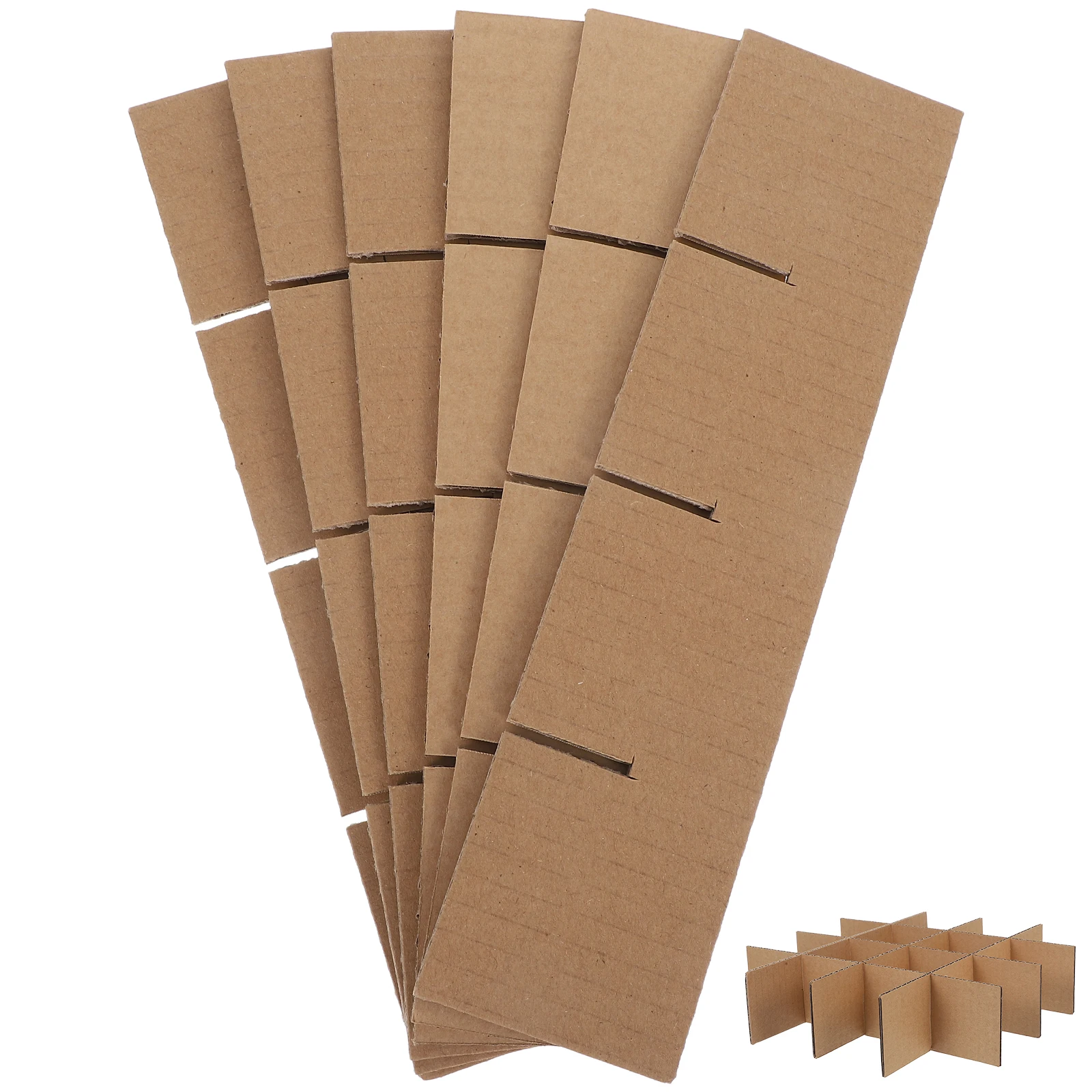 6pcs Shipping Carton Dividers 1 Set Small Grid Size Packaging Boxes Protector Corrugated Cardboard Sheets Craft
6pcs Shipping Carton Dividers 1 Set Small Grid Size Packaging Boxes Protector Corrugated Cardboard Sheets Craft