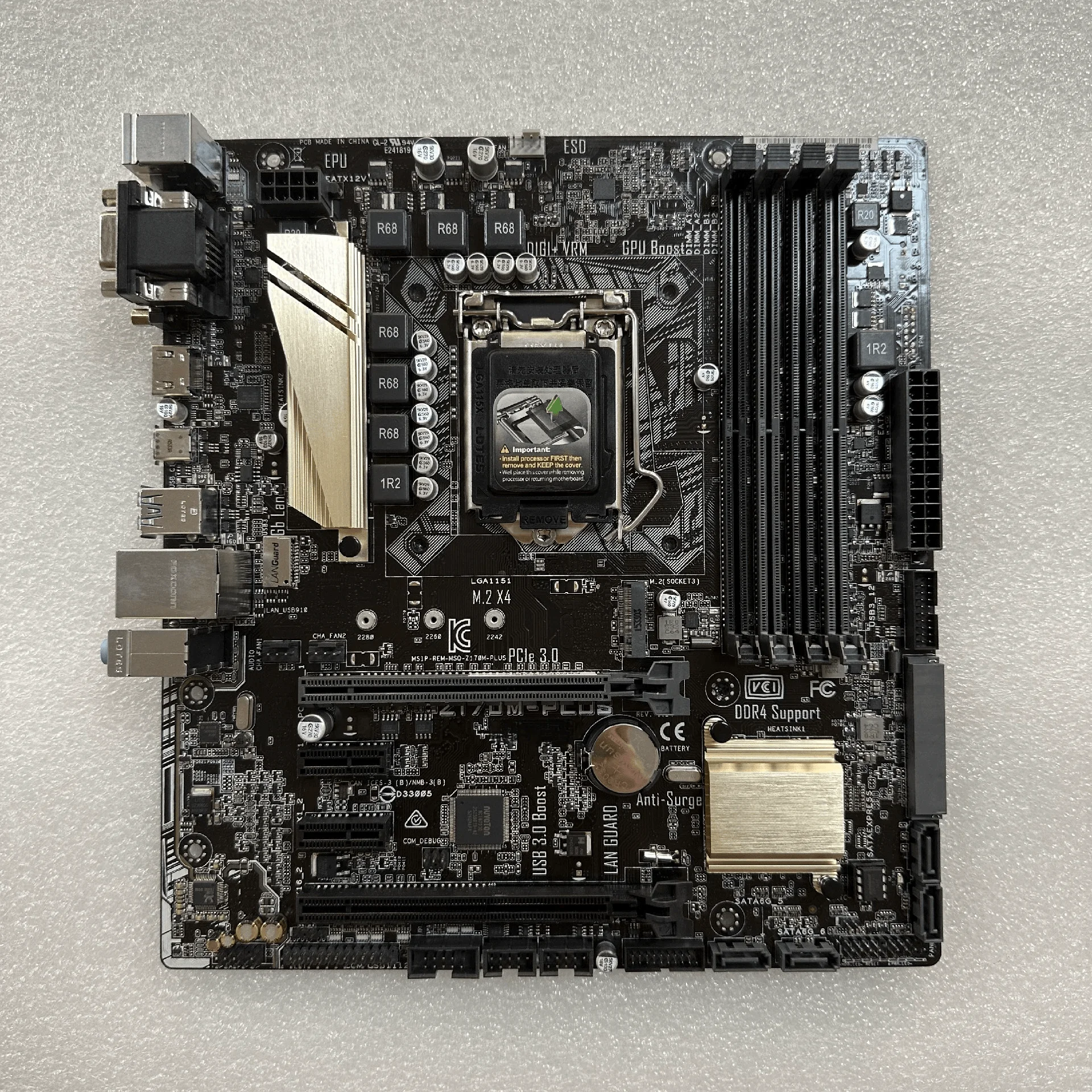For ASUS Z170M-PLUS Desktop Motherboard LGA 1151 DDR4 PCI-E 3.0 Micro ATX Z170 Mainboard 100% Tested OK Fully Work
For ASUS Z170M-PLUS Desktop Motherboard LGA 1151 DDR4 PCI-E 3.0 Micro ATX Z170 Mainboard 100% Tested OK Fully Work