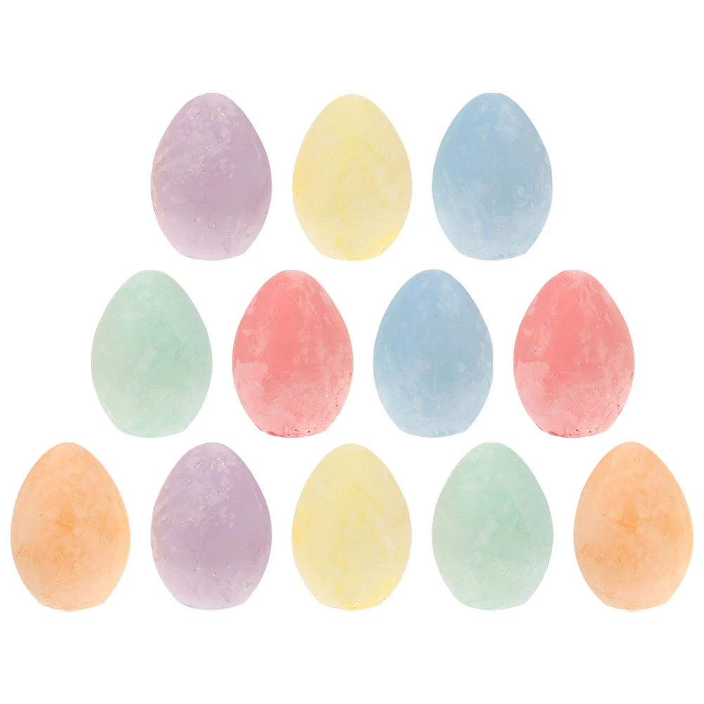12 Pcs Egg Chalk School Supply Chalkboard Chalks Colored Washable Drawing Floor
12 Pcs Egg Chalk School Supply Chalkboard Chalks Colored Washable Drawing Floor