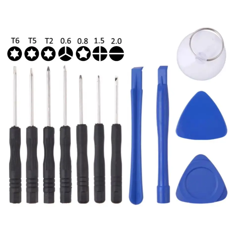 12 in 1 Opening Tools Kit Spudger Pry Opening Tool Black Mini Screwdriver Set for iPhone 6 7 8 11 12 X Plus Pro
12 in 1 Opening Tools Kit Spudger Pry Opening Tool Black Mini Screwdriver Set for iPhone 6 7 8 11 12 X Plus Pro