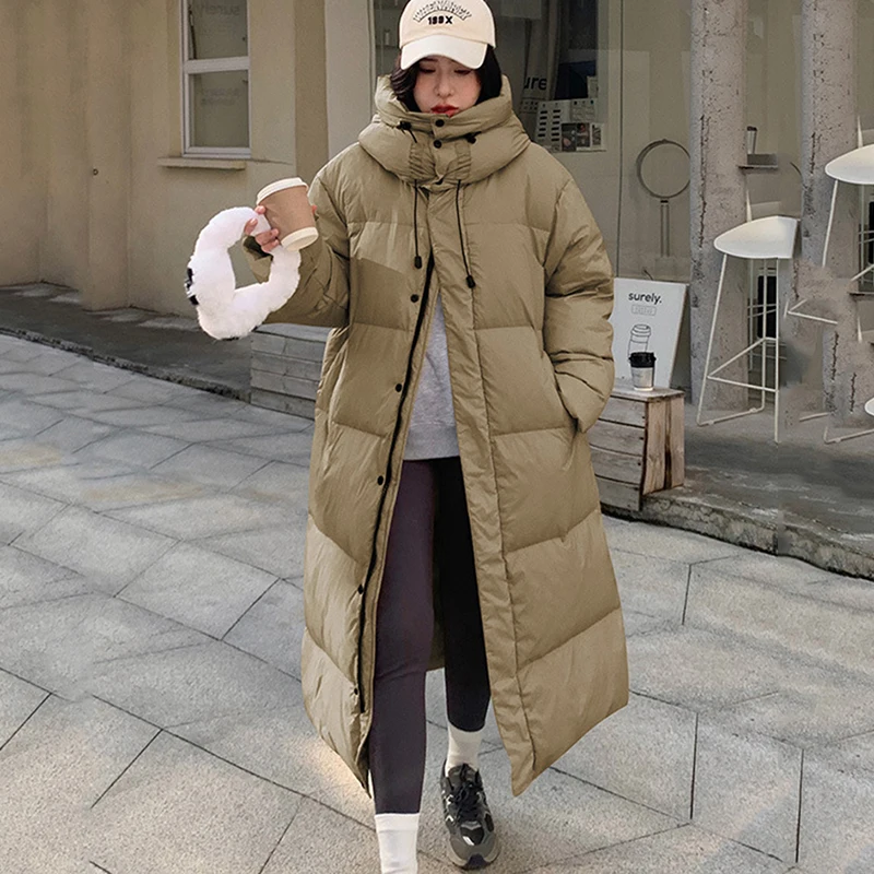 New Women's Long Hooded Down Cotton Jackets Outerwear Straight Coat Winter Female Warm Casual Hooded Down Parkas Overcoat Khaki
New Women's Long Hooded Down Cotton Jackets Outerwear Straight Coat Winter Female Warm Casual Hooded Down Parkas Overcoat Khaki