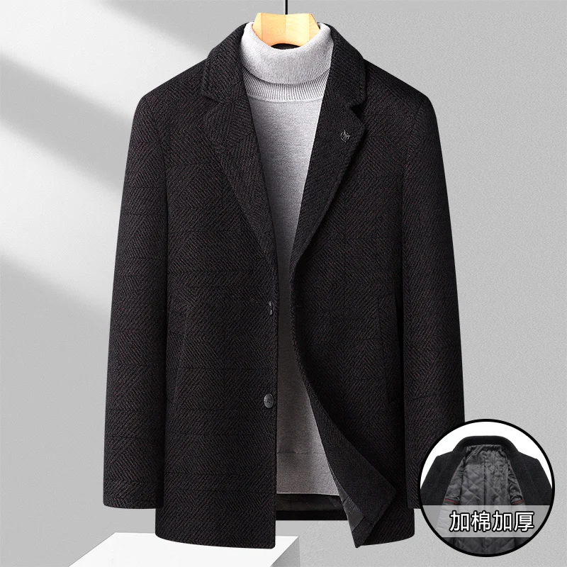 (M-4XL)High Quality Fashion Handsome All Matching Medium Length Plus Cotton Wool Coat Men's Business Casual Thick Winter Coat
(M-4XL)High Quality Fashion Handsome All Matching Medium Length Plus Cotton Wool Coat Men's Business Casual Thick Winter Coat