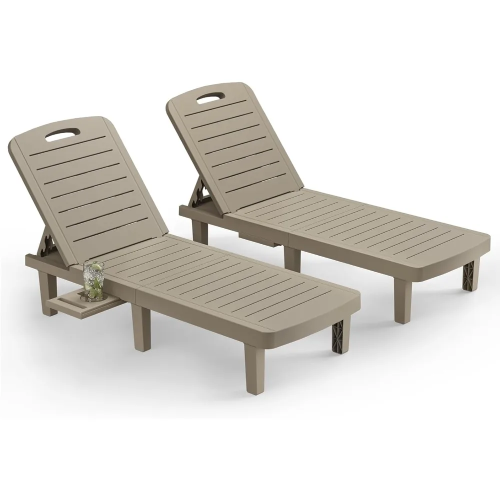 Oversized Outdoor Lounge Chairs Set of 2,Patio Lounge Chair with Adjustable Backrest, Pool Chaise Lounge with Cup Holder
Oversized Outdoor Lounge Chairs Set of 2,Patio Lounge Chair with Adjustable Backrest, Pool Chaise Lounge with Cup Holder