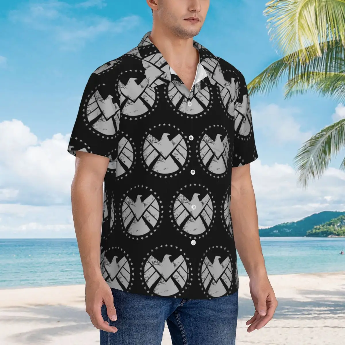 Shield Agent Training Hawaiian Shirts Funny Men Short Sleeve Shirt for Summer Beach Men's Button Tops
Shield Agent Training Hawaiian Shirts Funny Men Short Sleeve Shirt for Summer Beach Men's Button Tops
