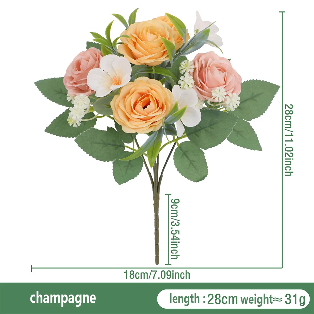 Simulated Rose Bouquet Wedding Decoration Home Furnishing Small Fresh Flower Ornaments Photography Props
Simulated Rose Bouquet Wedding Decoration Home Furnishing Small Fresh Flower Ornaments Photography Props