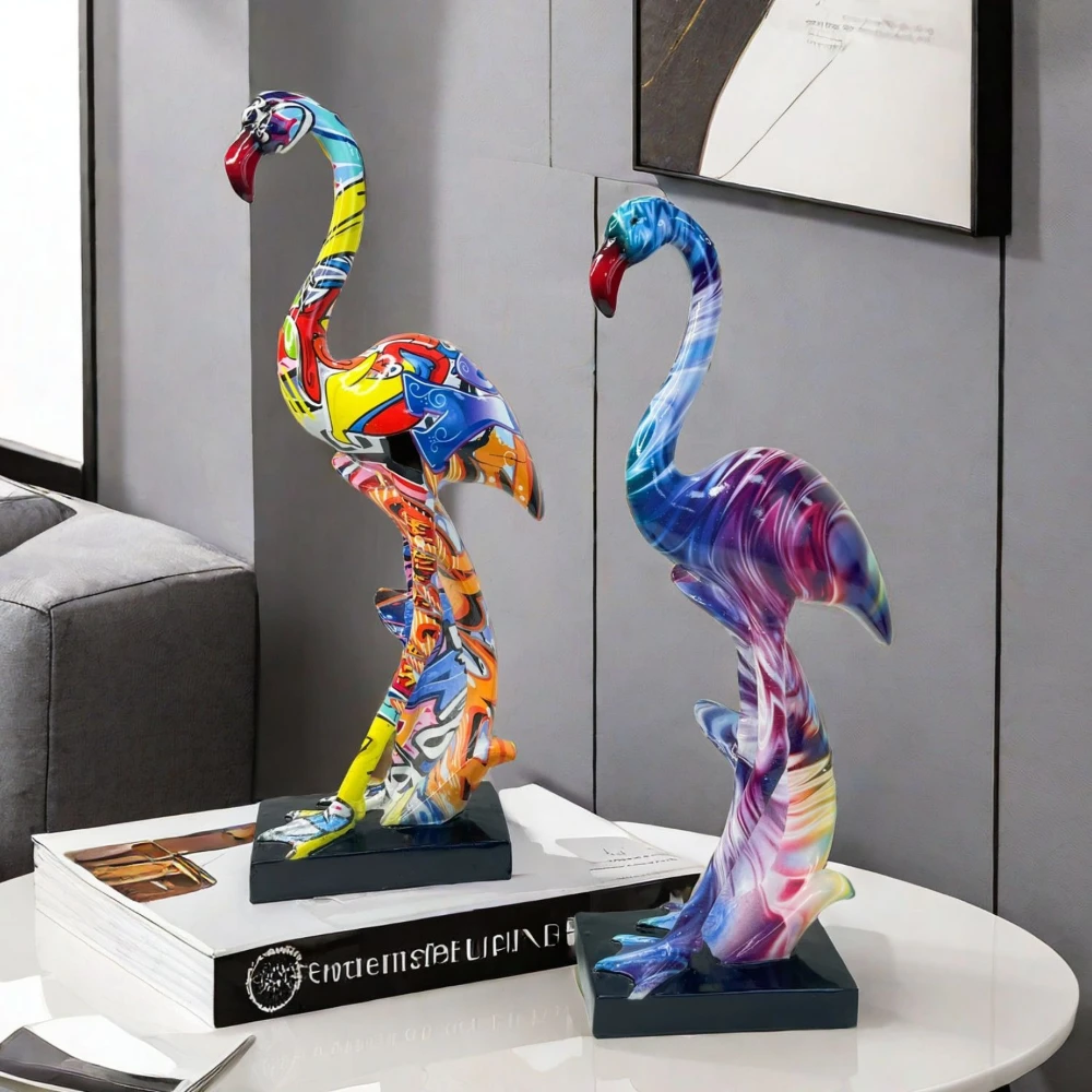 Flamingo Colorful Resin Statue Art Figurine Craft Nordic Home Decoration Living Room Desktop Bookshelf TV Cabinet Ornament Gift
Flamingo Colorful Resin Statue Art Figurine Craft Nordic Home Decoration Living Room Desktop Bookshelf TV Cabinet Ornament Gift