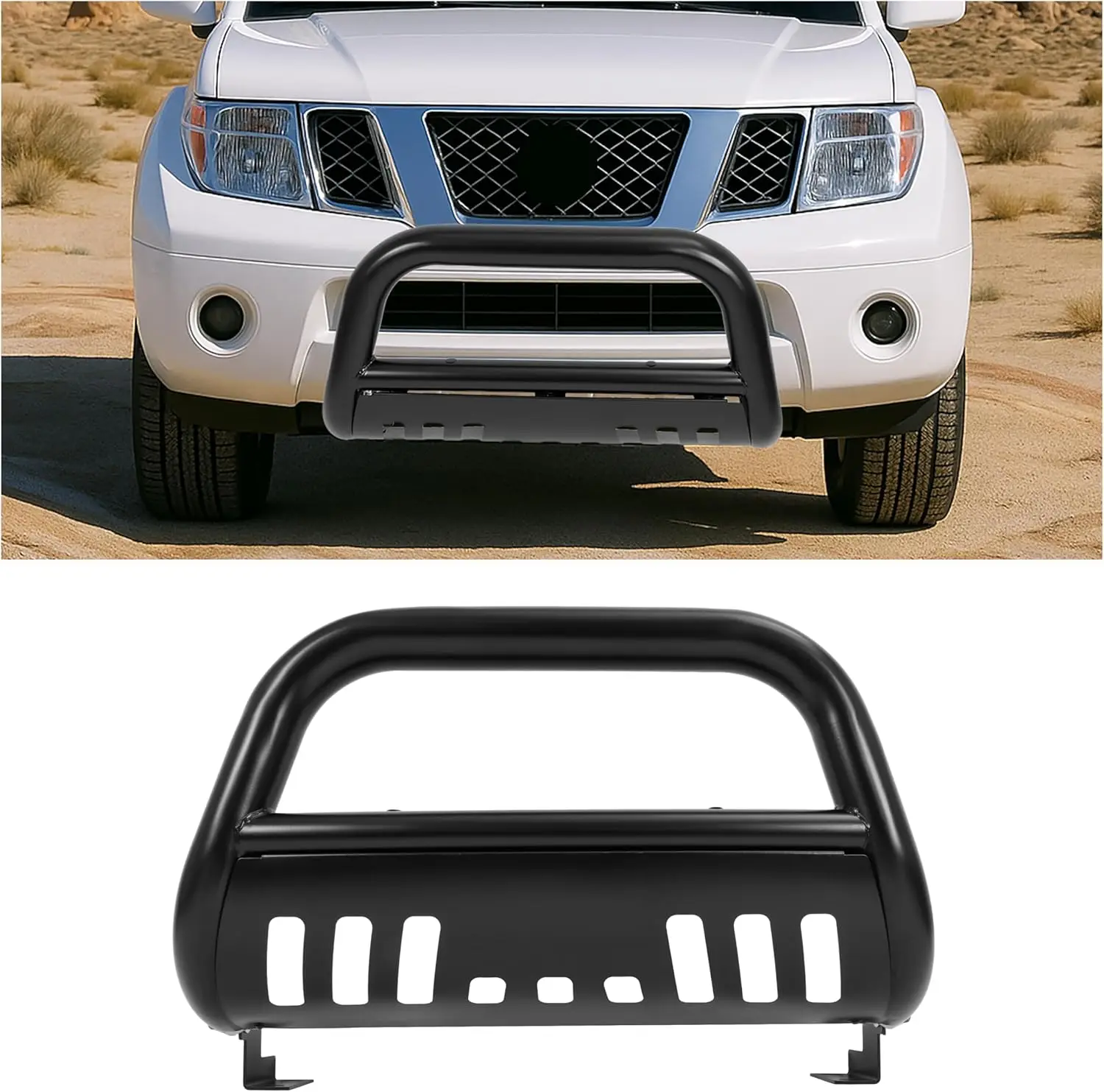 3" Bull Bar for 2005-2021 Nissan Pathfinder, Xterra, Frontier - Black Push Bumper Grille Guard
3" Bull Bar for 2005-2021 Nissan Pathfinder, Xterra, Frontier - Black Push Bumper Grille Guard