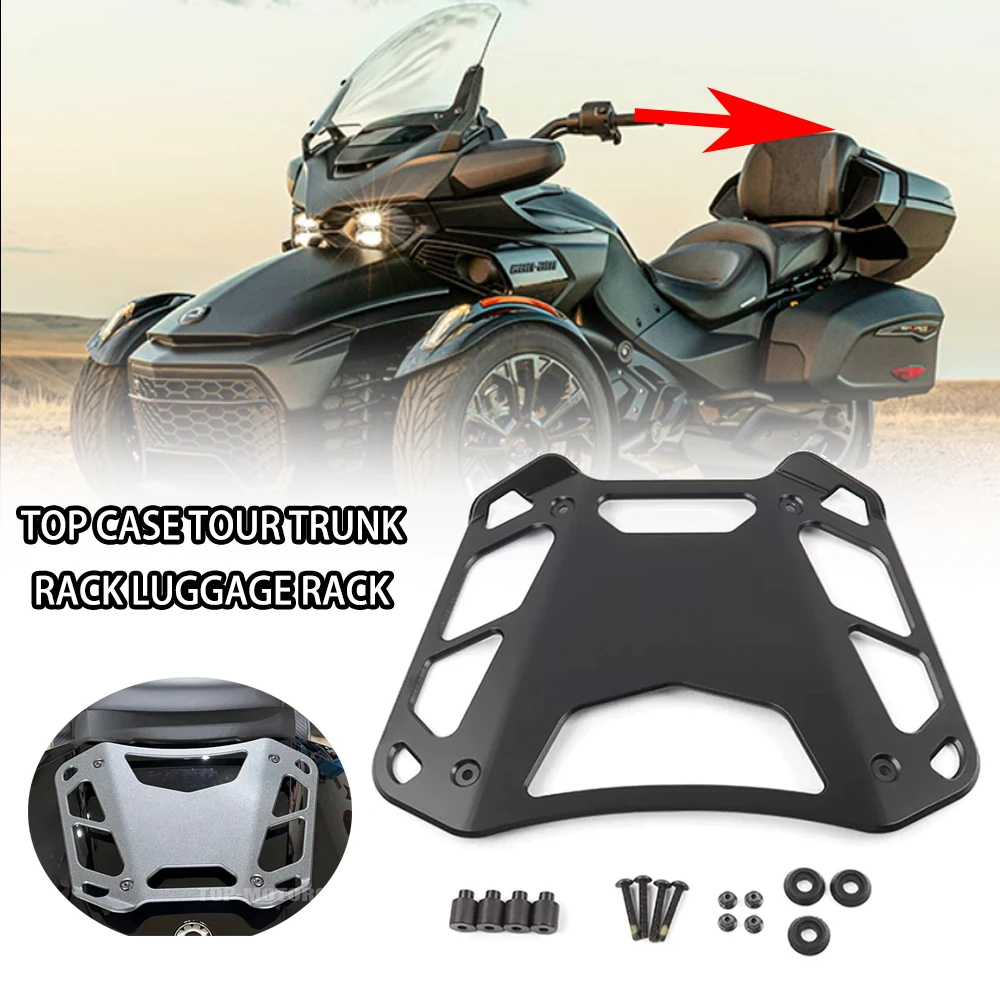 NEW Motorcycle BRP Can-am Spyder F3-T with Top Case, F3 Limited 2017 and upRT 2020 and up Top Case Rack in black
NEW Motorcycle BRP Can-am Spyder F3-T with Top Case, F3 Limited 2017 and upRT 2020 and up Top Case Rack in black