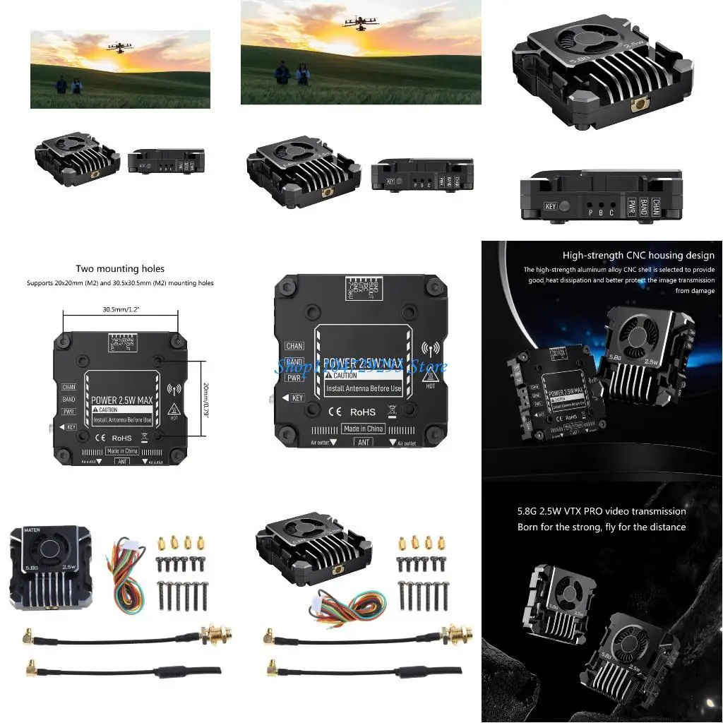 Y2GD 1 Set 5.8G 2.5W Transmitters Module Board 48CH Easy Frequency Adjust
Y2GD 1 Set 5.8G 2.5W Transmitters Module Board 48CH Easy Frequency Adjust