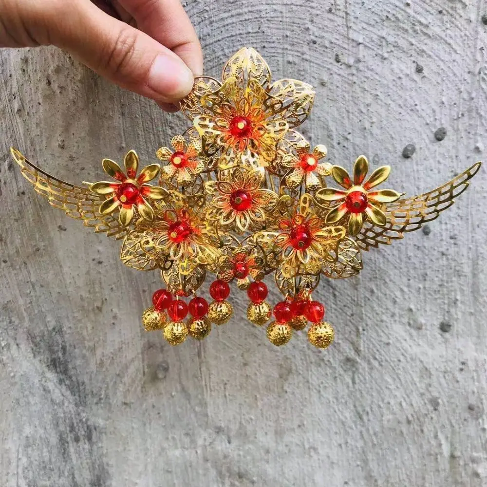 Hair Accessories Flower Gem Photo Props Alloy Bride Hair Stick Hanfu Hairpin Hairstyle Design Tool Ancient Style Hair Crown
Hair Accessories Flower Gem Photo Props Alloy Bride Hair Stick Hanfu Hairpin Hairstyle Design Tool Ancient Style Hair Crown
