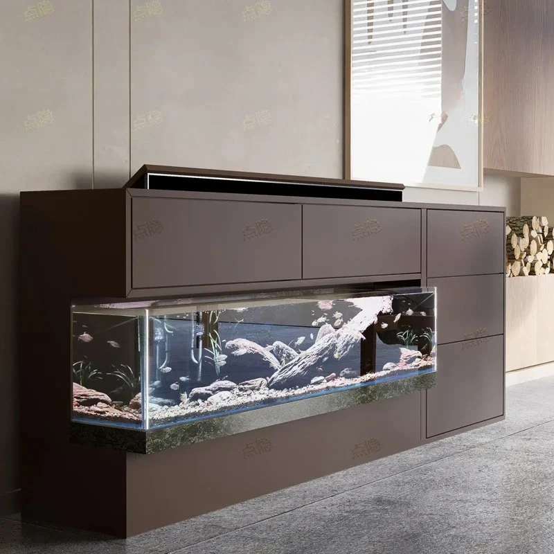 H Современная простая гостиная для дома, новая экологическая поток Jinjing, умный аквариум, скрытый ТВ-шкаф
H Современная простая гостиная для дома, новая экологическая поток Jinjing, умный аквариум, скрытый ТВ-шкаф