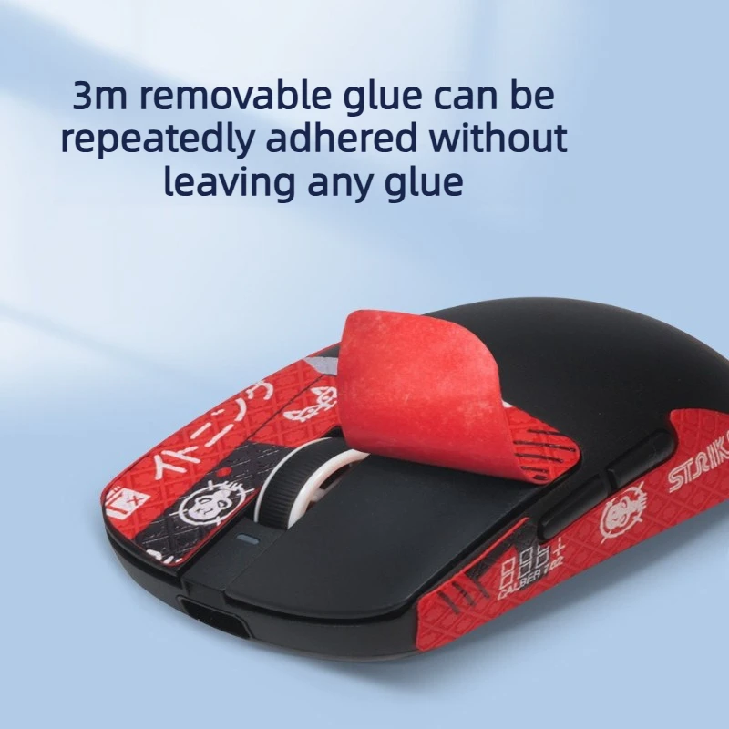 Textured Anti-Slip Mouse Grip Tape & Skates For VXE Dragonfly R1 SE/R1 ProMax – Sweat-Absorbent Gaming Stickers