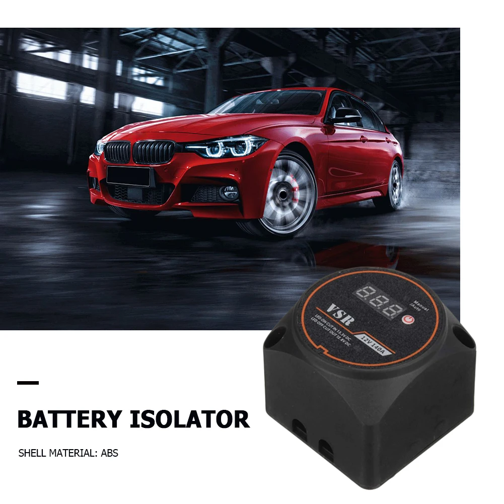 12V Battery Isolation Controller with Digital Display 140A Battery Isolator Switch Voltage Sensitive Relay for Auto for Boat
12V Battery Isolation Controller with Digital Display 140A Battery Isolator Switch Voltage Sensitive Relay for Auto for Boat