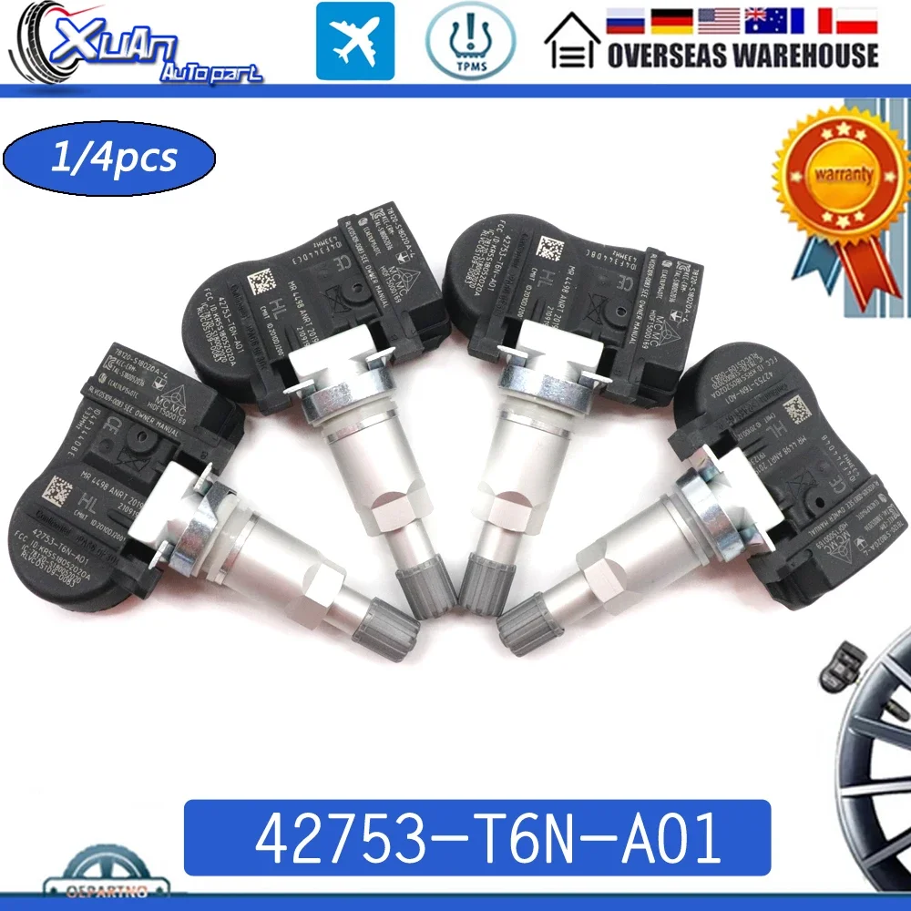 42753-T6N-A01 Car TPMS Tire Pressure Sensor Monitoring System for Honda Odyssey Pilot Ridgeline Acura NSX RDX TLX 433Mhz
42753-T6N-A01 Car TPMS Tire Pressure Sensor Monitoring System for Honda Odyssey Pilot Ridgeline Acura NSX RDX TLX 433Mhz