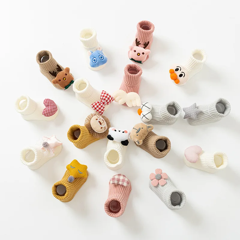 Хлопковые вязаные детские носки с милыми мультяшными рисунками, весенне-осенние нескользящие носки для дома, для новорожденных и малышей 0-3 лет, детская одежда
Хлопковые вязаные детские носки с милыми мультяшными рисунками, весенне-осенние нескользящие носки для дома, для новорожденных и малышей 0-3 лет, детская одежда