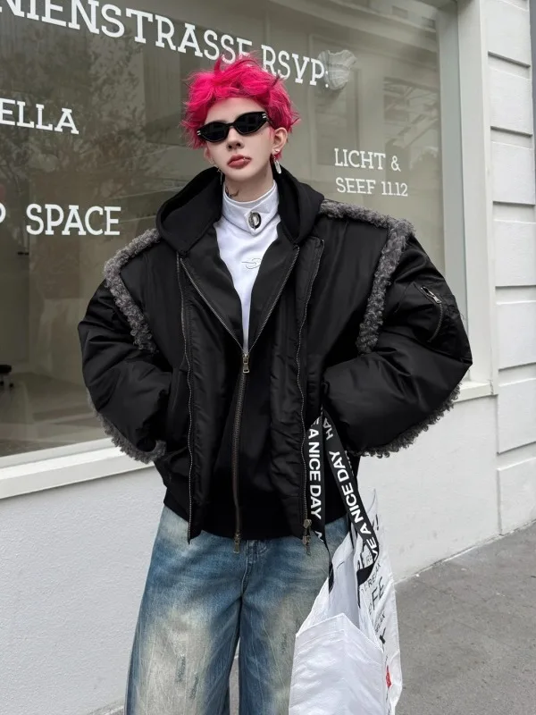 Мужская хлопковая куртка TANGZ Studio с капюшоном, в уличном стиле, с эффектом двухслойности, рваным дизайном, теплая, с длинными рукавами
Мужская хлопковая куртка TANGZ Studio с капюшоном, в уличном стиле, с эффектом двухслойности, рваным дизайном, теплая, с длинными рукавами