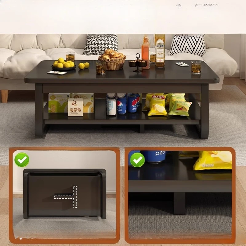 Coffee table office, tea table with guests, simple and modern small apartment, living room home simple double-layer sofa table
Coffee table office, tea table with guests, simple and modern small apartment, living room home simple double-layer sofa table