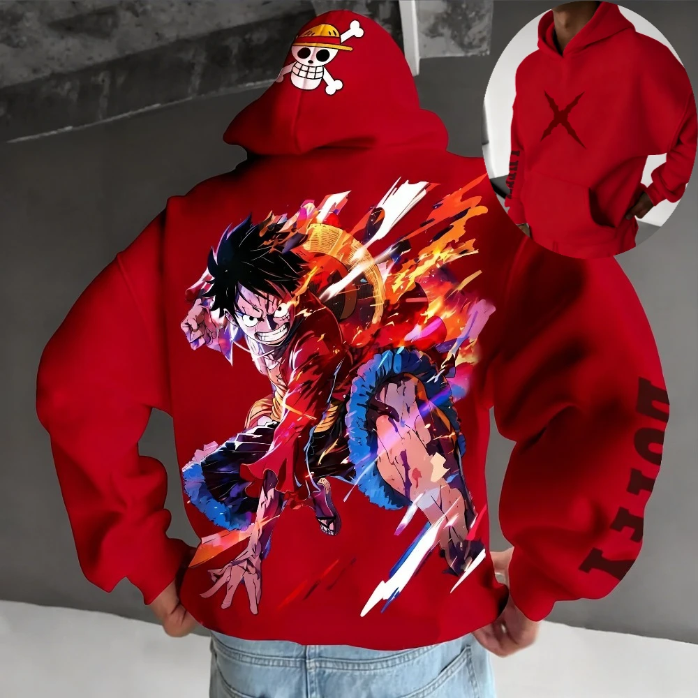 Цельная мужская толстовка с капюшоном Monkey D. Luffy, аниме, весна-осень и зима, свободная одежда для мальчиков с длинными рукавами для родителей и детей
Цельная мужская толстовка с капюшоном Monkey D. Luffy, аниме, весна-осень и зима, свободная одежда для мальчиков с длинными рукавами для родителей и детей