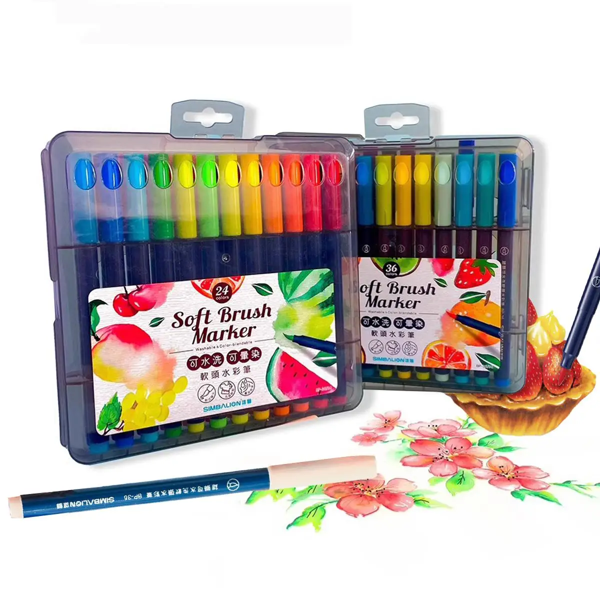 48 Colors Soft Tip Watercolor Pencils Washable Set,Bright Color,Water-Based Ink for Stone,Glass,Metal,Colorful Pen Art Supplies
48 Colors Soft Tip Watercolor Pencils Washable Set,Bright Color,Water-Based Ink for Stone,Glass,Metal,Colorful Pen Art Supplies