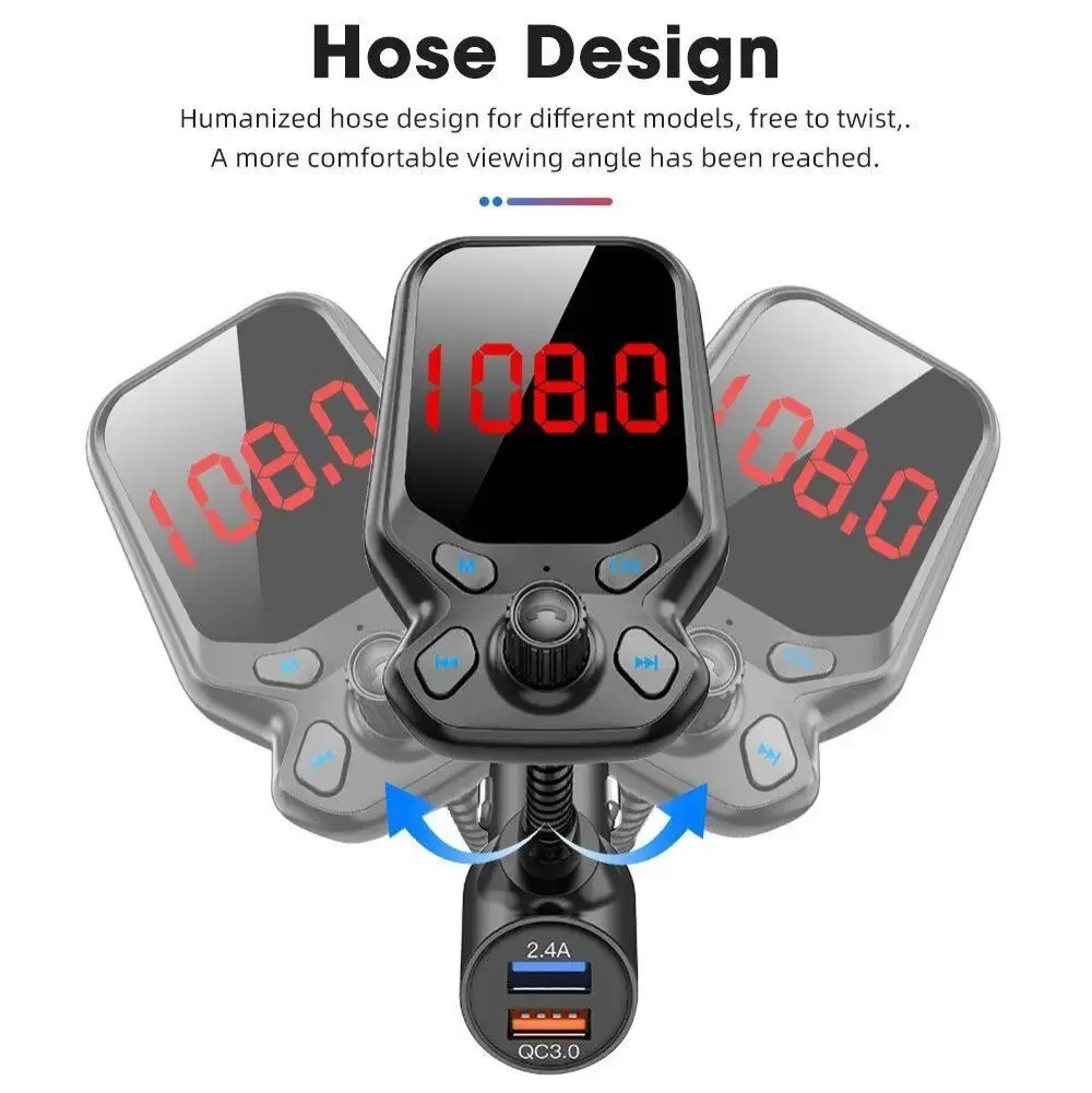 Portable MP3 Player Radio Adapter Fast Charging Wireless Blue Tooth Car FM Transmitter MP3 Player Radio Adapter USB Charger
Portable MP3 Player Radio Adapter Fast Charging Wireless Blue Tooth Car FM Transmitter MP3 Player Radio Adapter USB Charger