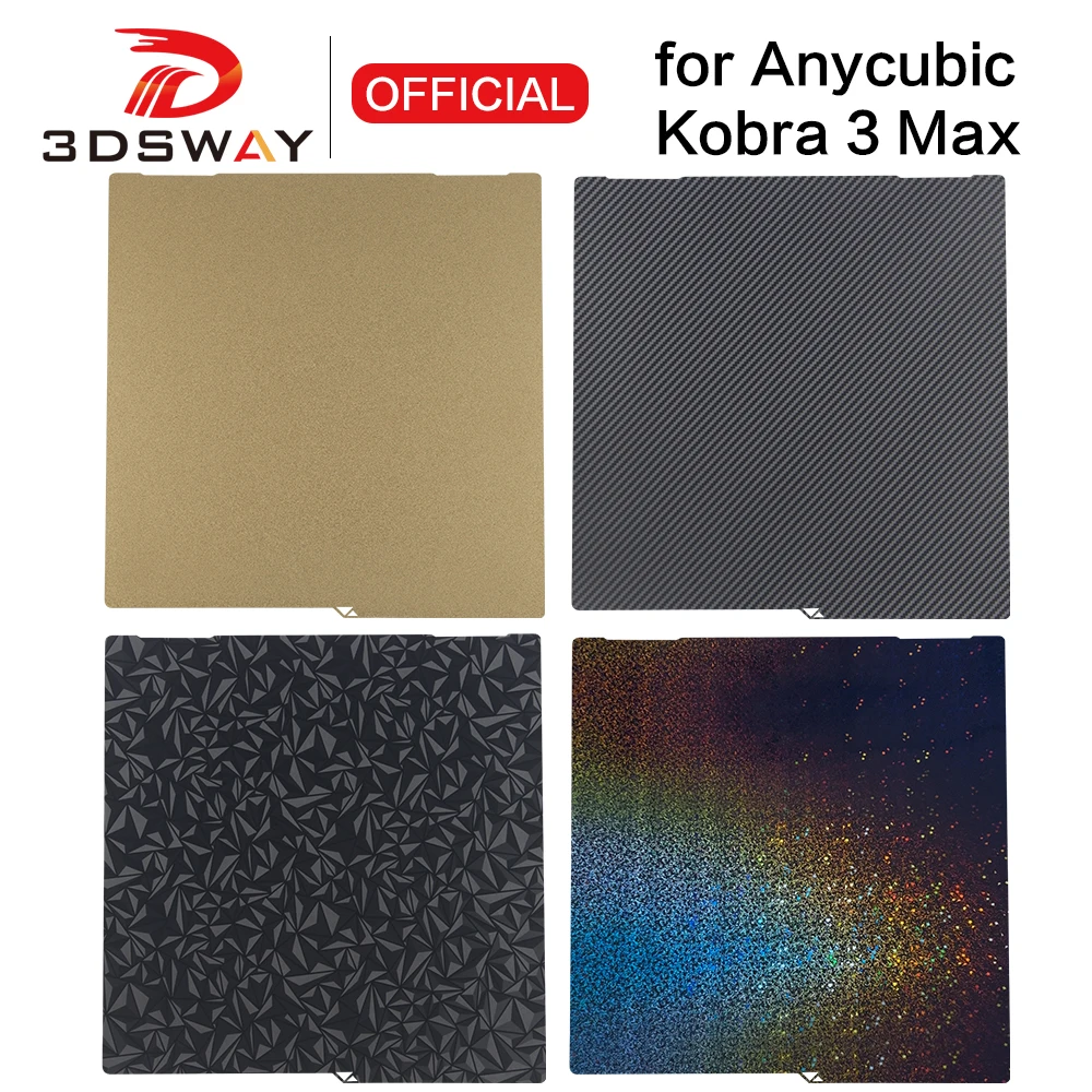 Комбинированная сборная пластина Anycubic kobra 3 max kobra3 MAX, лист пружинной стали PEO PET PEY K3M K3MC, текстура PEi, 3d-принтер 430x430 мм
Комбинированная сборная пластина Anycubic kobra 3 max kobra3 MAX, лист пружинной стали PEO PET PEY K3M K3MC, текстура PEi, 3d-принтер 430x430 мм