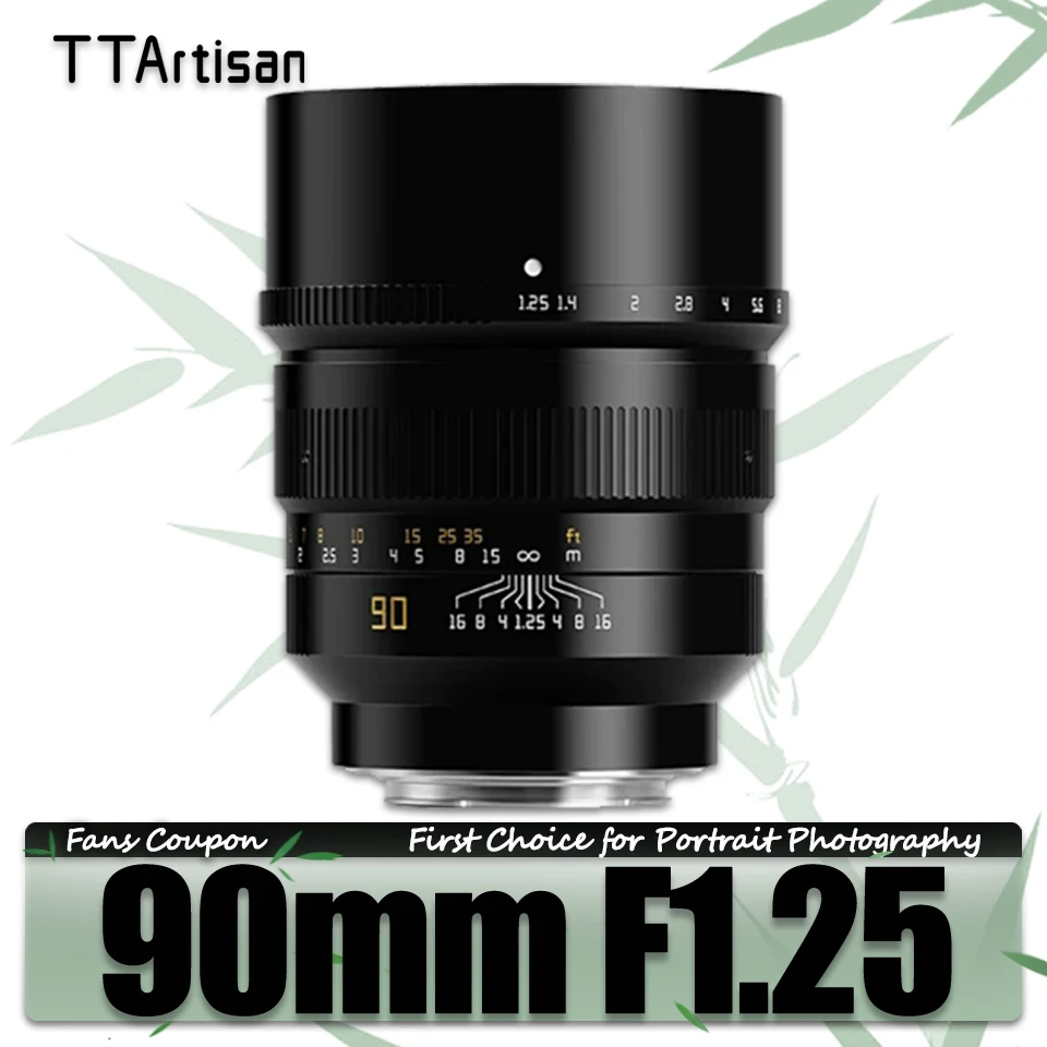 TTArtisan Full Frame 90mm F1.25 Large Aperture Prime Lens for Camera Portrait Photography Hassleblad X1D Fujifilm GFX100
TTArtisan Full Frame 90mm F1.25 Large Aperture Prime Lens for Camera Portrait Photography Hassleblad X1D Fujifilm GFX100