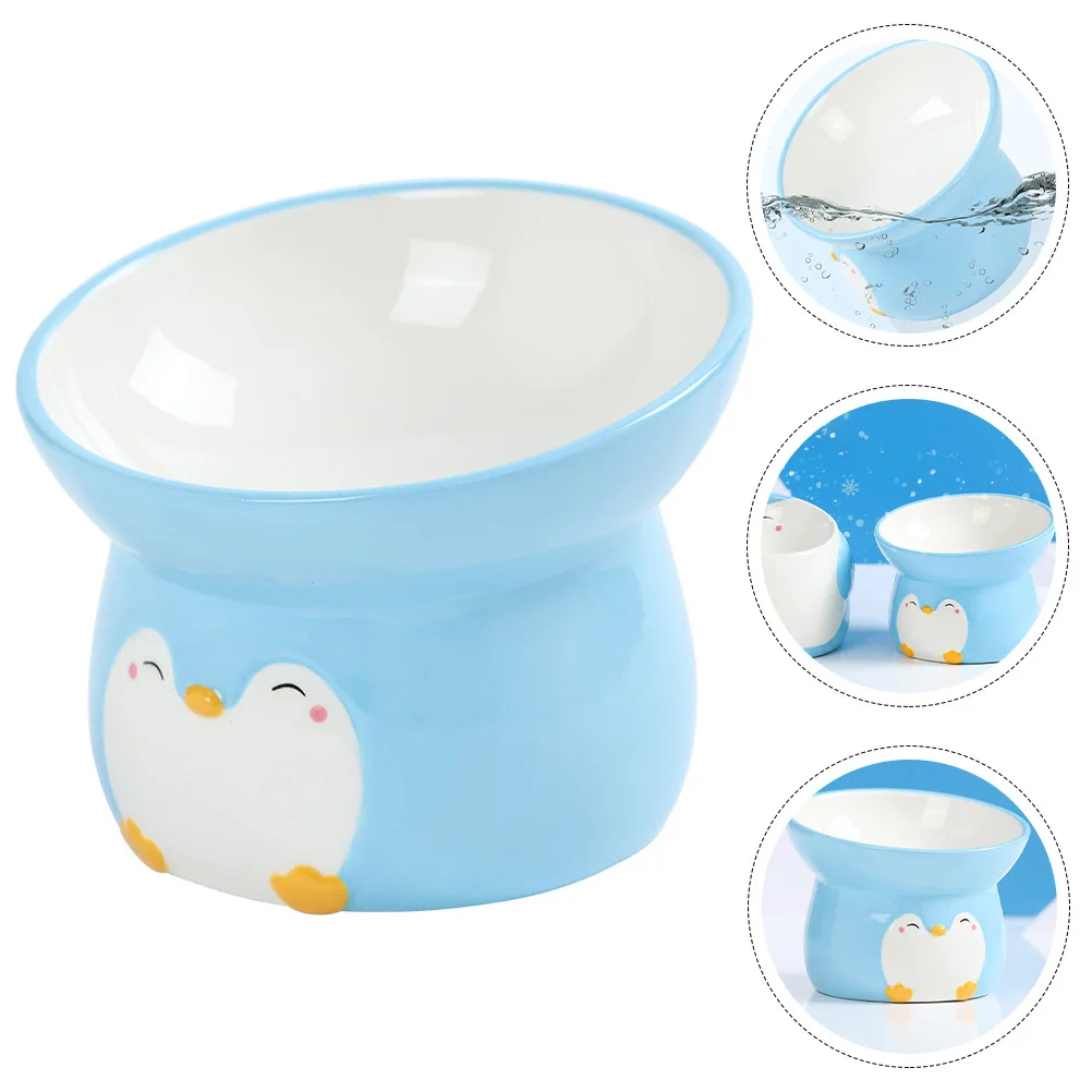 Elevated Penguin Cat Bowl Tilted Mouth Design Water-Resistant Washable Durable Pet Feeding Accessory Cat Bowls Elevated
Elevated Penguin Cat Bowl Tilted Mouth Design Water-Resistant Washable Durable Pet Feeding Accessory Cat Bowls Elevated