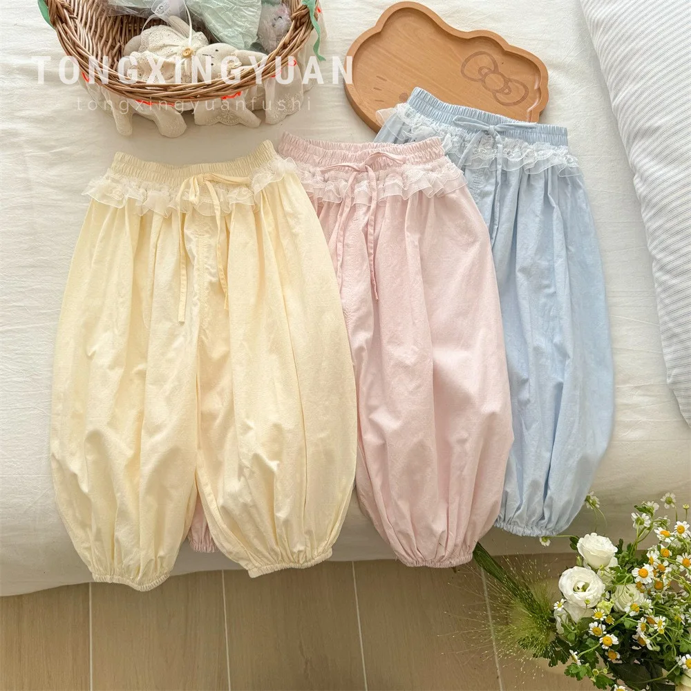 Girls' Thin Casual Pants Summer New Children's Lace Lace Leggings Korean Version Leggings
Girls' Thin Casual Pants Summer New Children's Lace Lace Leggings Korean Version Leggings