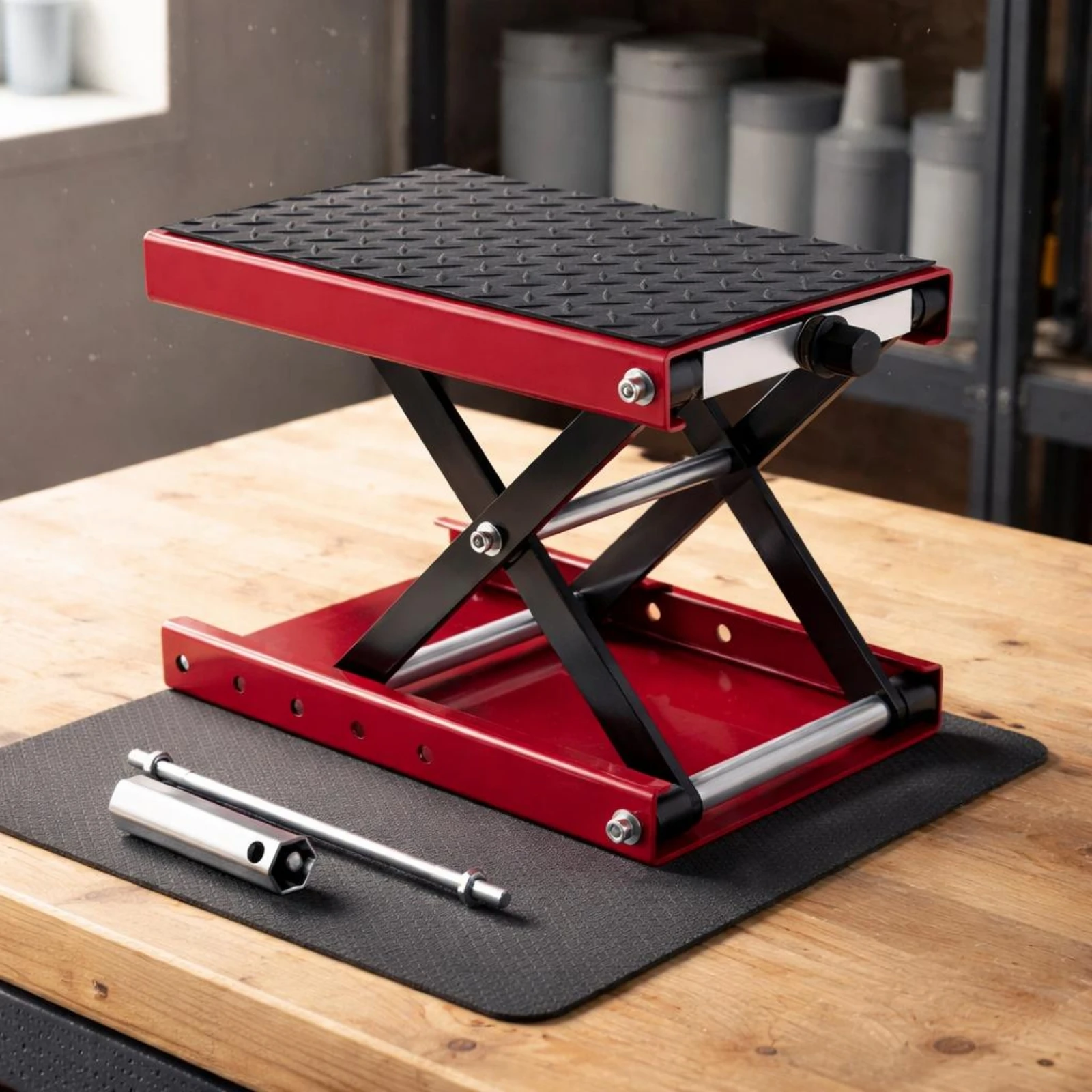 Motorcycle Lift Lift Removable Crank Handle Motorcycle Lift Table Scissor Lift Platform Low-Height Lifting Stand Mounting Holes
Motorcycle Lift Lift Removable Crank Handle Motorcycle Lift Table Scissor Lift Platform Low-Height Lifting Stand Mounting Holes