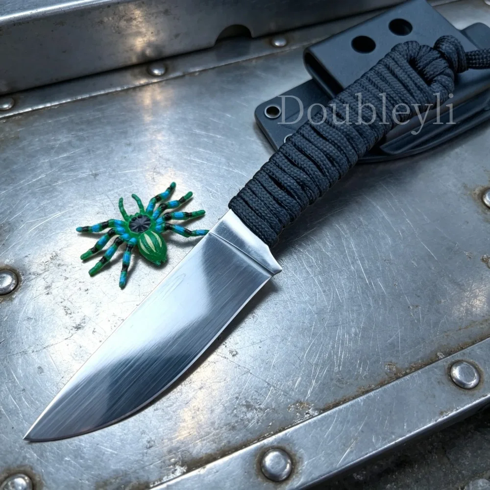 Nylon Rope Handle High-hardness Outdoor Cutting Knife Adventure Rock Climbing Multi-functional Portable Practical Straight Knife
Nylon Rope Handle High-hardness Outdoor Cutting Knife Adventure Rock Climbing Multi-functional Portable Practical Straight Knife