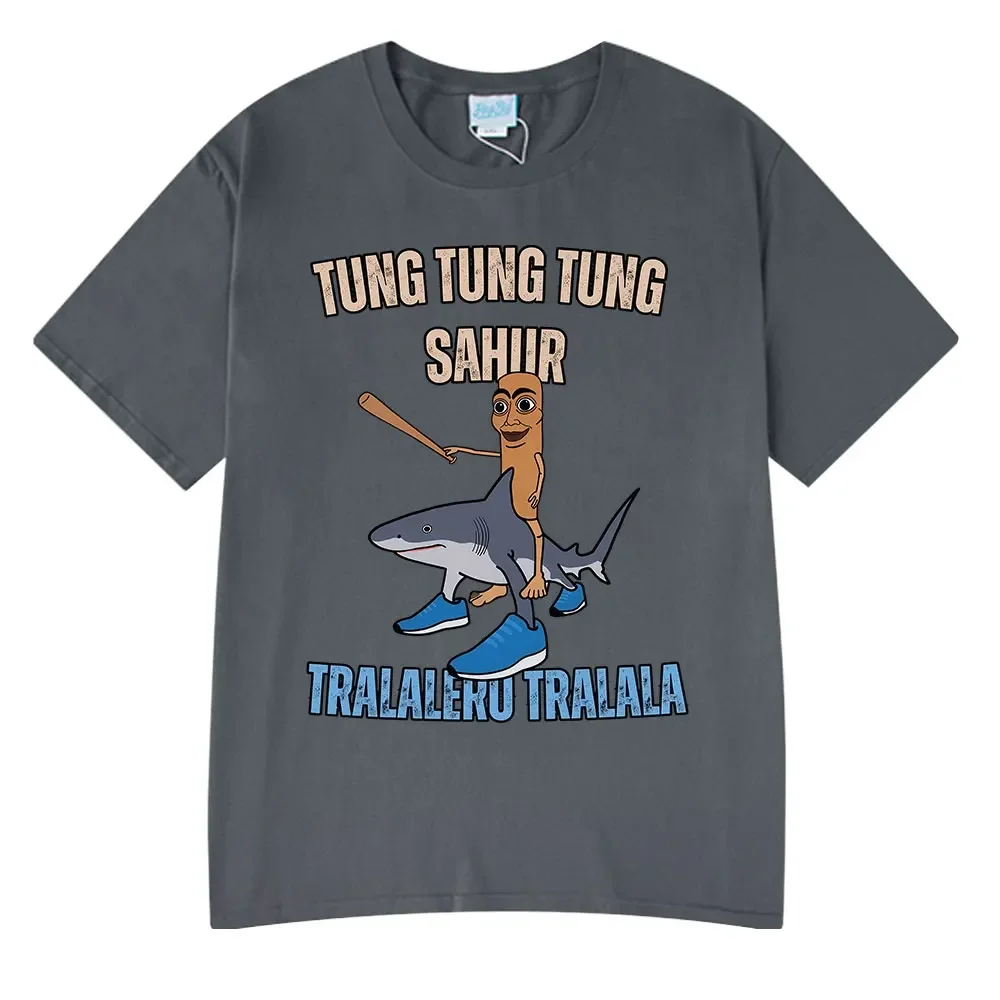 Italian Brainrot Tralalero Tralala Tung Tung Tung Sahur Funny Meme T-shirt Men Women Fashion Loose T Shirts Cotton T-shirts Tops
Italian Brainrot Tralalero Tralala Tung Tung Tung Sahur Funny Meme T-shirt Men Women Fashion Loose T Shirts Cotton T-shirts Tops