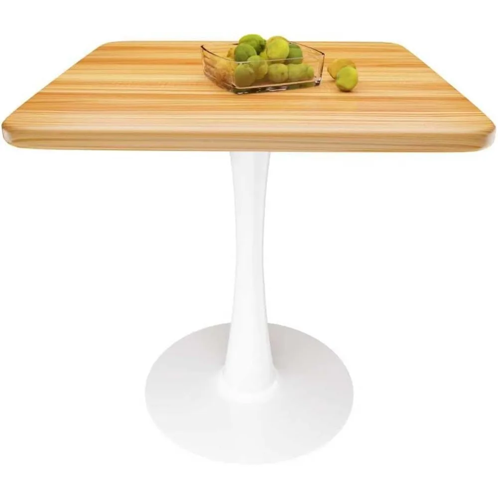 23.6 Square Small Dining Table for 2, Tulip Bistro Table with White Metal Pedestal Base, Modern Mid-Century Compact Kitchen Dini
23.6 Square Small Dining Table for 2, Tulip Bistro Table with White Metal Pedestal Base, Modern Mid-Century Compact Kitchen Dini