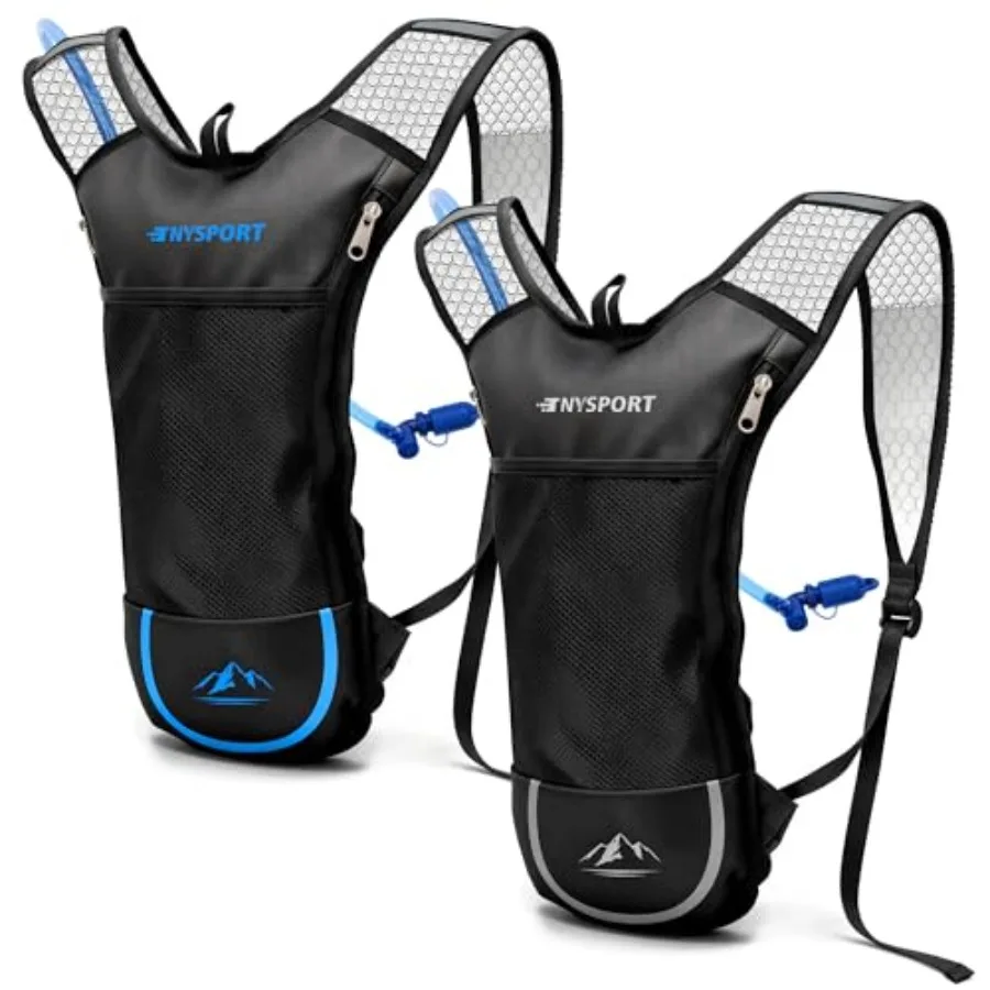 2 Pack Hydration Backpack Pack with 2L Hydration Bladder, Lightweight Breathable Water Backpack with 3 Layer Pockets, Reinforce
2 Pack Hydration Backpack Pack with 2L Hydration Bladder, Lightweight Breathable Water Backpack with 3 Layer Pockets, Reinforce