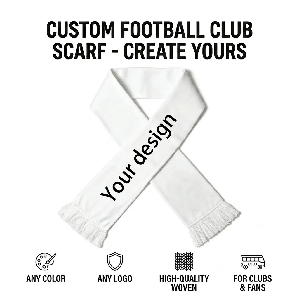 Custom Football Club Scarf Personalized Soccer Fan Scarf Double Sided Printed Team Supporter Scarves Gift Banner
Custom Football Club Scarf Personalized Soccer Fan Scarf Double Sided Printed Team Supporter Scarves Gift Banner