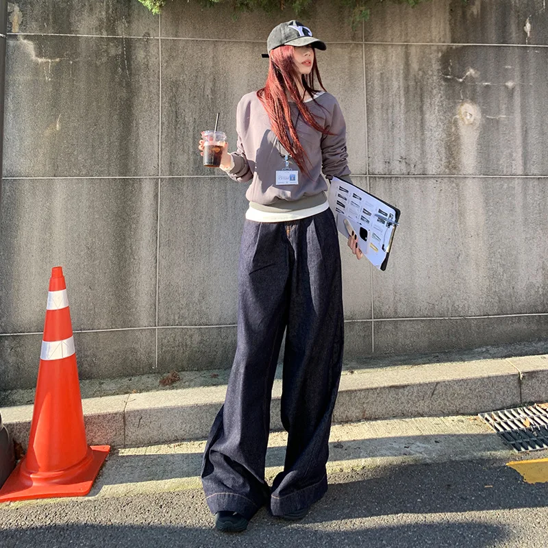 New Product New Product Fashion Model Loose Fit Street Style Loose Covering Denim Raw Hem Wide Leg Pants
New Product New Product Fashion Model Loose Fit Street Style Loose Covering Denim Raw Hem Wide Leg Pants