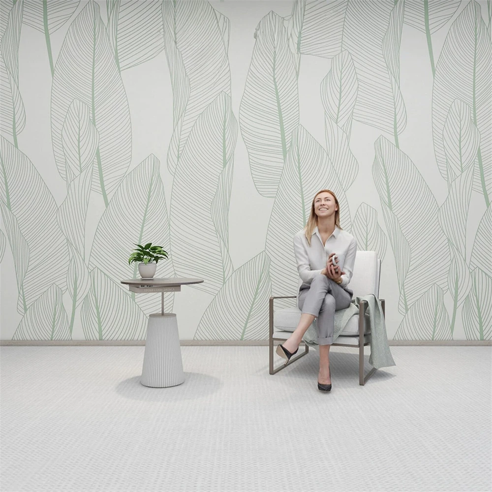 Custom Wall Painting Green banana leaves wallpapers Bedroom Living Room Dining Room home Decoration Wallpaper for wall stickers
Custom Wall Painting Green banana leaves wallpapers Bedroom Living Room Dining Room home Decoration Wallpaper for wall stickers