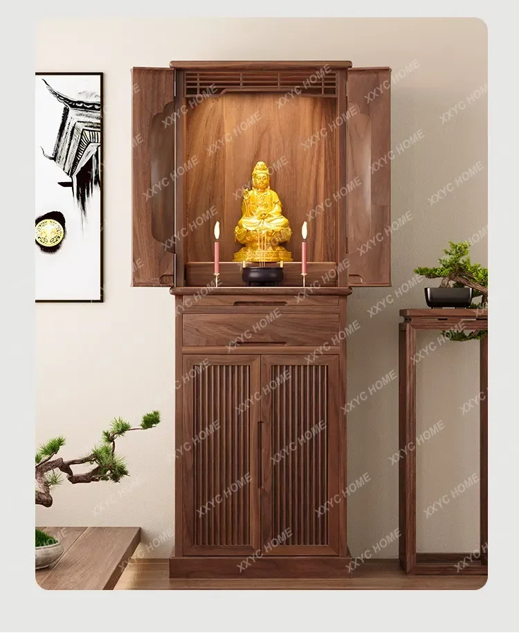 solid wood buddhist niche cabinet with door casual buddhist cabinet god of wealth cabinet black walnut niche guanyin altar
solid wood buddhist niche cabinet with door casual buddhist cabinet god of wealth cabinet black walnut niche guanyin altar