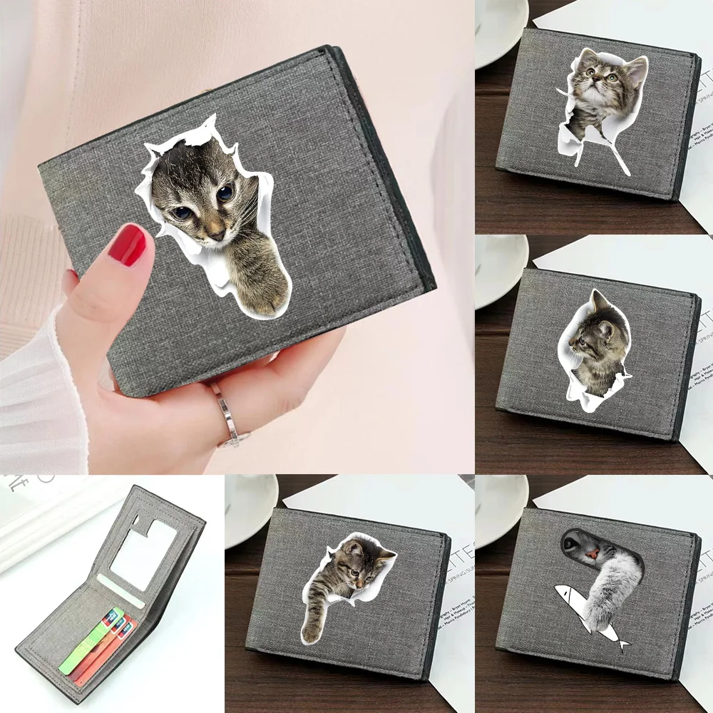 Wallet Mini Card Holder Simple High-quality Coin Pouch Id Card Holder Cat Printing Series Pocketbook Credit Case Bag
Wallet Mini Card Holder Simple High-quality Coin Pouch Id Card Holder Cat Printing Series Pocketbook Credit Case Bag