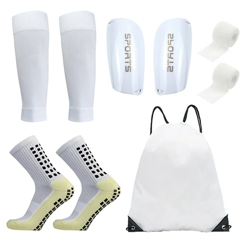5PCS Set Teenagers Football Bag Soccer Socks Grip Men Sport Socks Soccer Leg Cover Shin Pads Soccer Training Shank Board Bandag
5PCS Set Teenagers Football Bag Soccer Socks Grip Men Sport Socks Soccer Leg Cover Shin Pads Soccer Training Shank Board Bandag