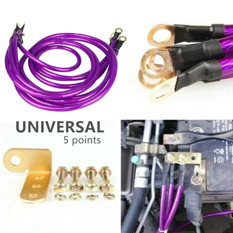 P5ED 5pcs Universal Performance 5-point Ground Grounding Wire Cable Earth System
P5ED 5pcs Universal Performance 5-point Ground Grounding Wire Cable Earth System