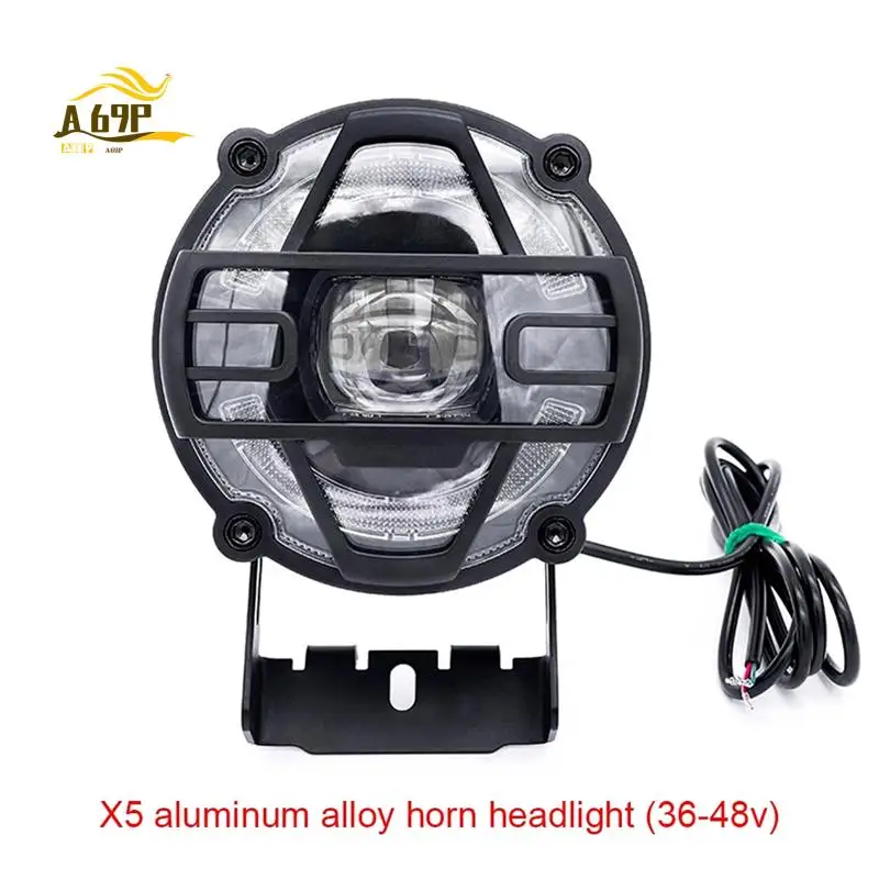 A69P-E-Bike Headlights 36V 48V Electric Bicycle Horn Light Waterproof Aluminium Alloy Head Light Night Riding Front Headlight
A69P-E-Bike Headlights 36V 48V Electric Bicycle Horn Light Waterproof Aluminium Alloy Head Light Night Riding Front Headlight